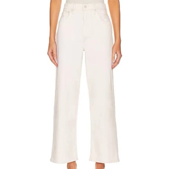 MOTHER Denim - Mother Jeans The Dodger Ankle Denim White Act Natural Wide Leg 25 Run Big